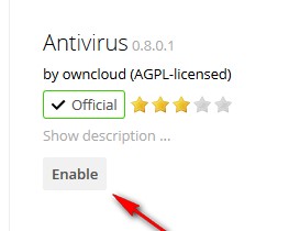 Enable Antivirus