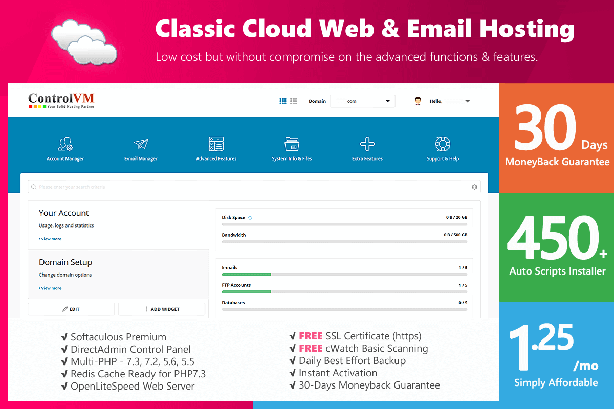Classic Cloud Web and Email Hosting